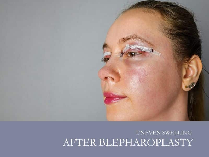 uneven swelling after blepharoplasty